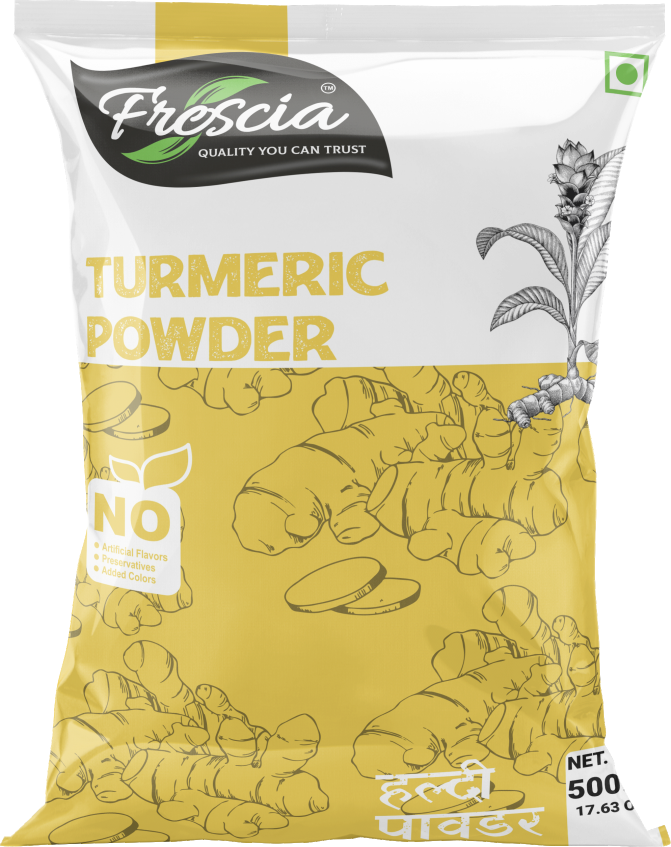 Haldi Powder 500g Turmeric Powder Rich Flavour and Natural Golden Authentic flavor Free of Preservatives No added Colour and Rich in Flavour and Aroma