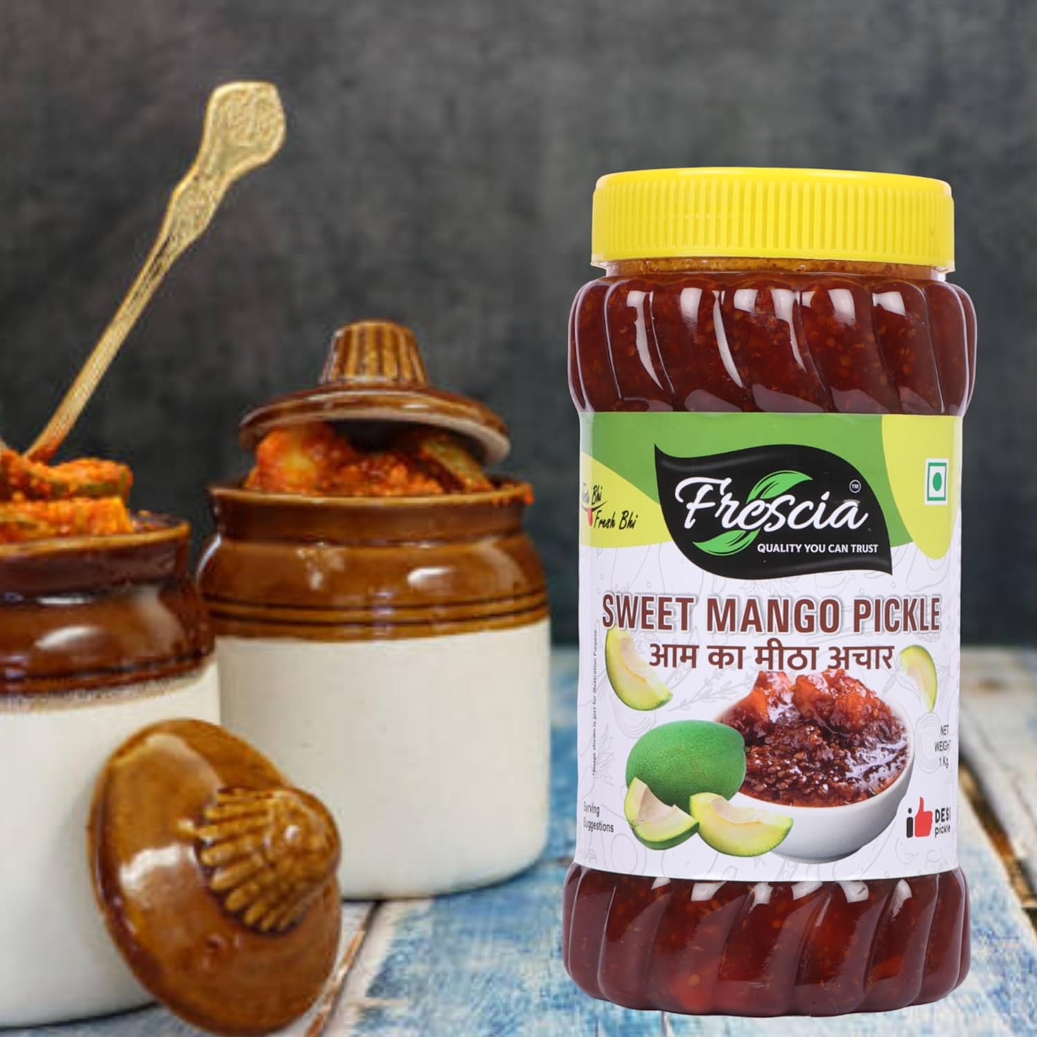 Froscia Sweet Mango Pickle/Traditional Sweet Gor Keri Pickle/Meetha Aam Ka Aachar/Sweet Gujarati Gor Keri Mango Pickle