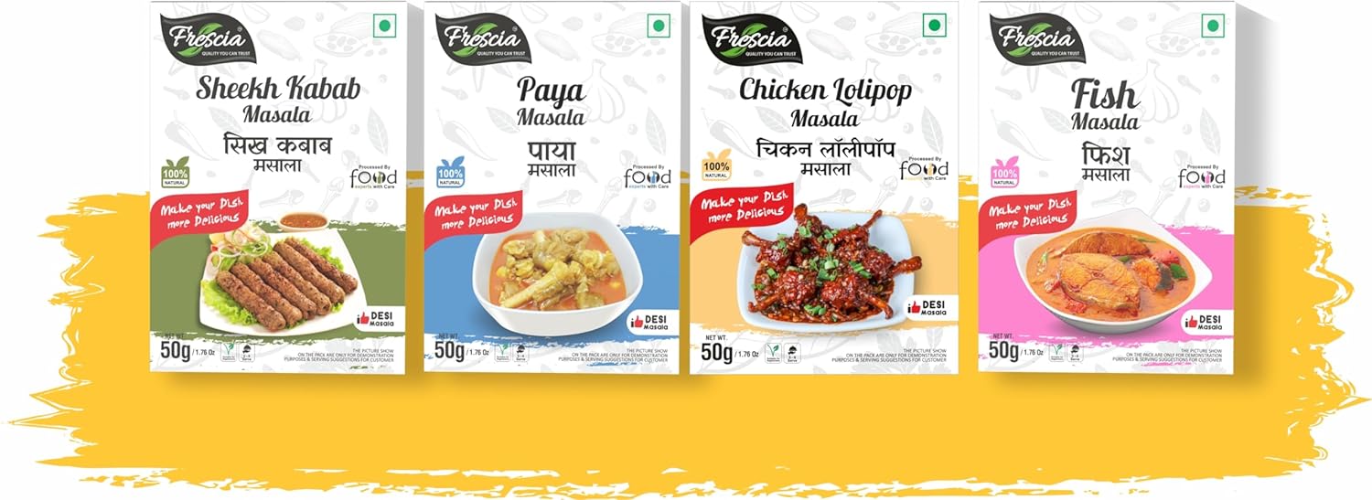 Froscia Non Veg Masala Combo Of 4 Products… Froscia Seekh Kabab Masala Froscia Mutton Paya Masala Froscia Chicken Lolipop Masala Froscia Fish Masala